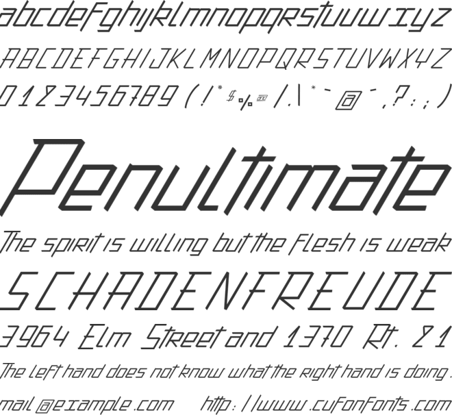 Action Protocol_PersonalUseOnly font preview