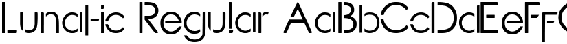 Lunatic Regular font