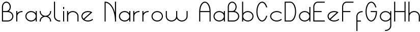 Braxline Narrow font