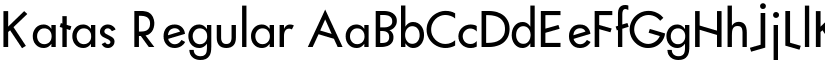 Katas Regular font