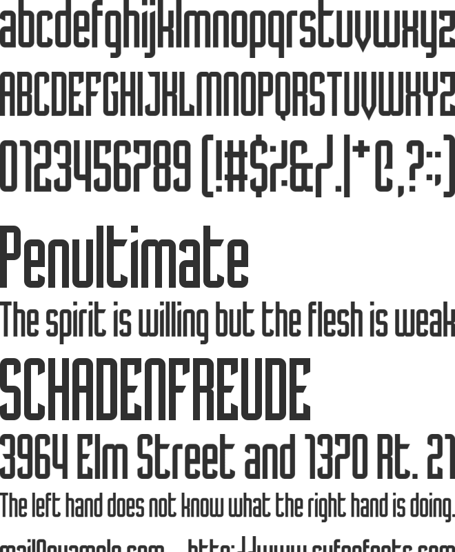 Tomorrow Wind font preview