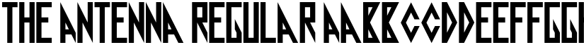The Antenna Regular font