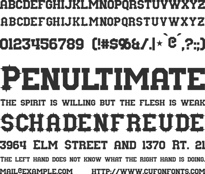 Nuffle font preview