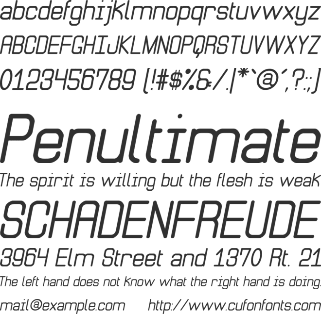 Litle Simple St font preview