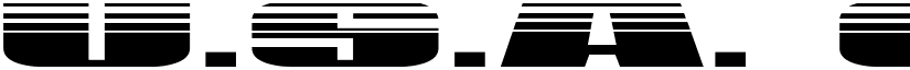 U.S.A. Gradient font