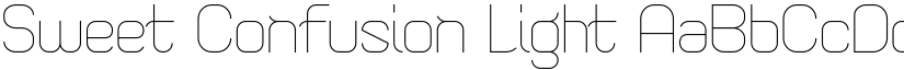 Sweet Confusion Light font