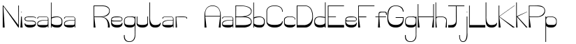 Nisaba Regular font