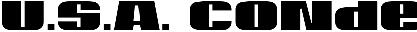 U.S.A. Condensed font