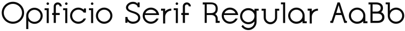 Opificio Serif Regular font