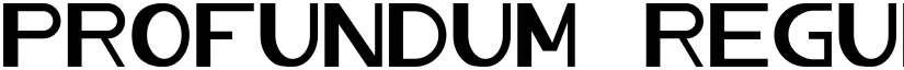 Profundum Regular font