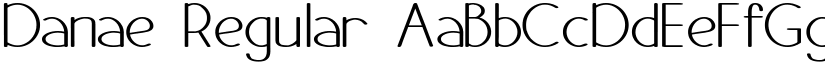 Danae Regular font