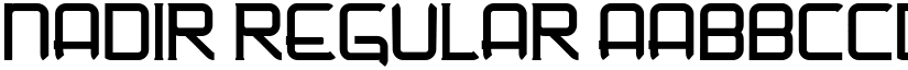 Nadir Regular font