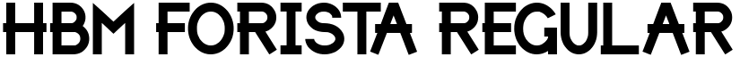 HBM Forista font download