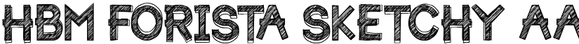 HBM Forista Sketchy font