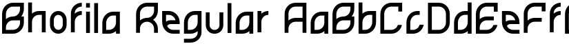 Bhofila Regular font