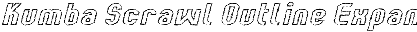 Kumba Scrawl Outline Expanded Italic font