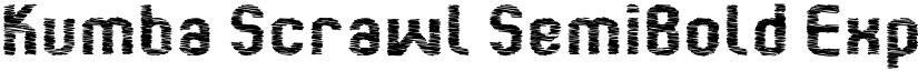 Kumba Scrawl SemiBold Expanded font
