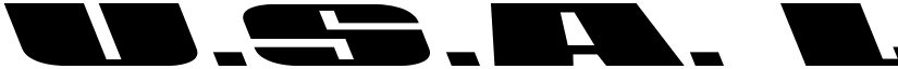 U.S.A. Leftalic font
