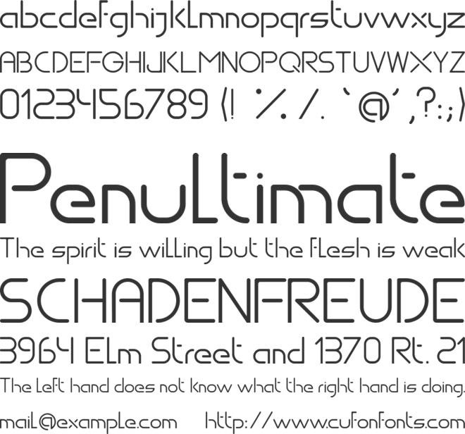 Develuz font preview