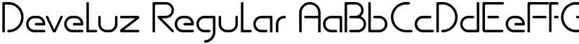 Develuz Regular font