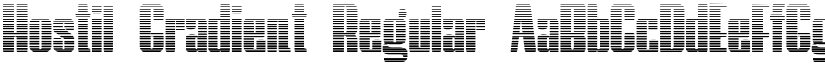 Hostil Gradient Regular font