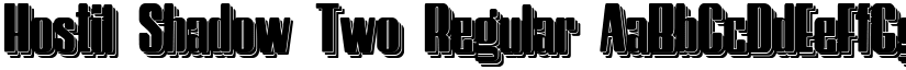 Hostil Shadow Two Regular font