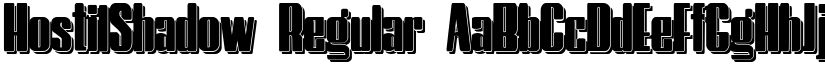 HostilShadow Regular font