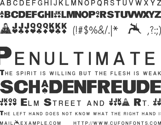 DYNAMO magician font preview