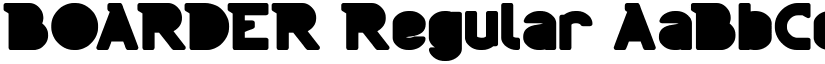 BOARDER Regular font