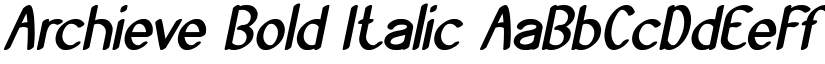 Archieve Bold Italic font