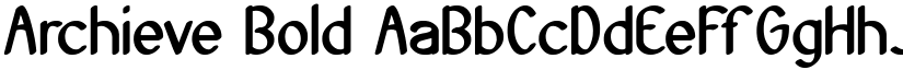 Archieve Bold font