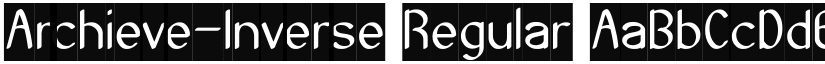 Archieve-Inverse Regular font