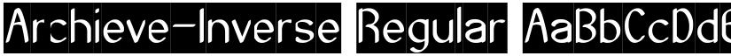Archieve-Inverse Regular font