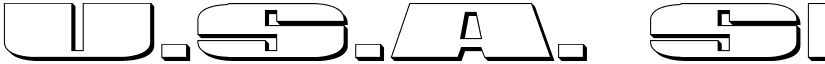 U.S.A. Shadow font
