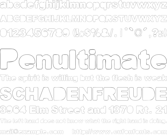 Fine Homage font preview