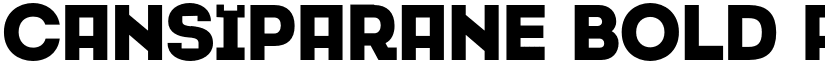 Cansiparane Bold font