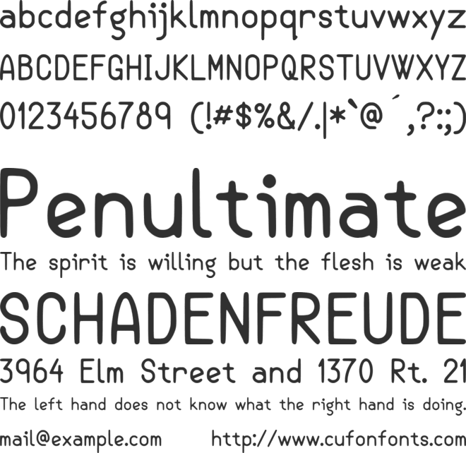 Semi-Casual font preview