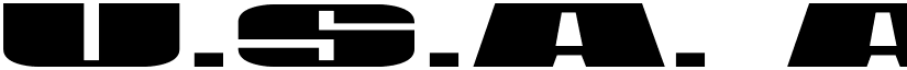U.S.A. font