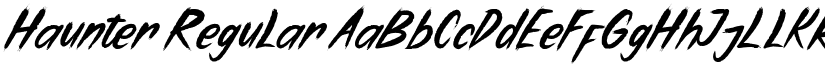 Haunter Regular font