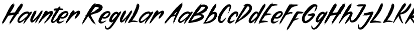 Haunter Regular font