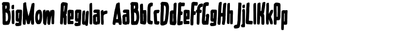 BigMom Regular font