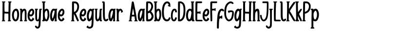 Honeybae Regular font