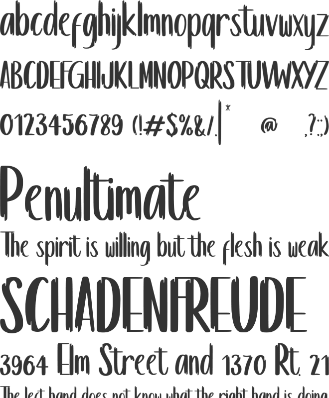 Kinderjoe font preview
