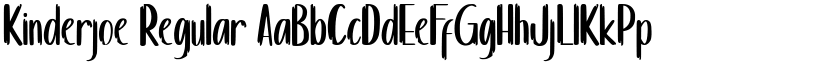 Kinderjoe Regular font