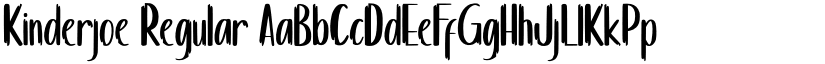 Kinderjoe Regular font