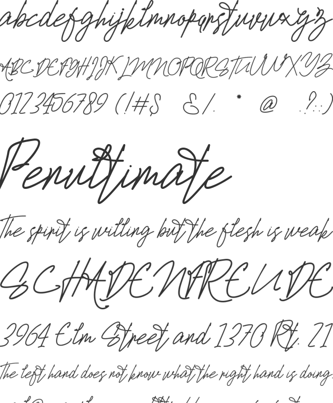 La Nantes font preview