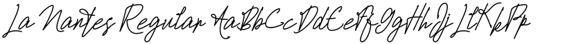 La Nantes Regular font