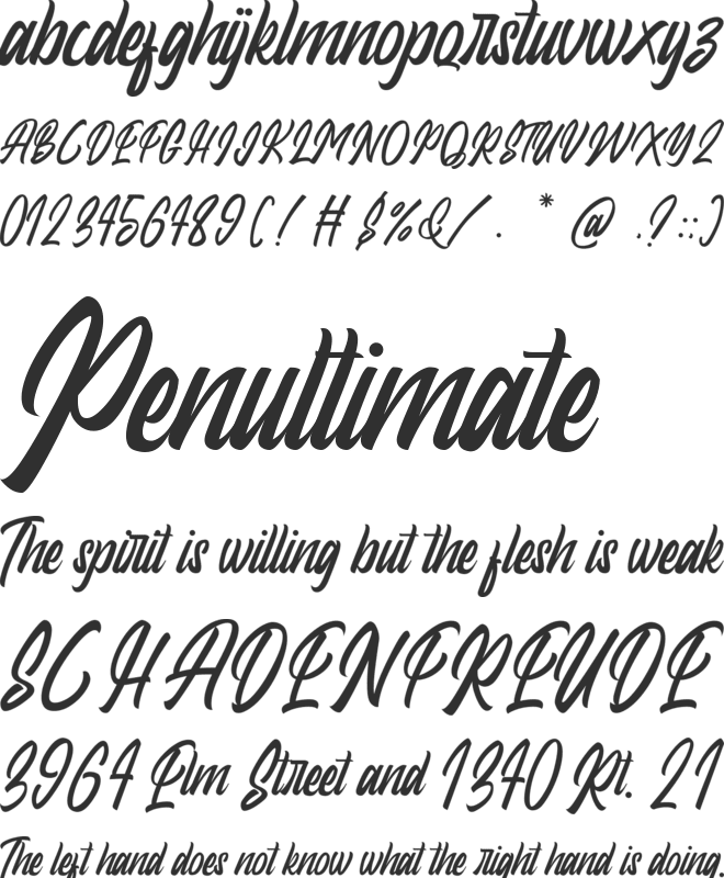 Dudley font preview