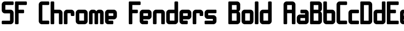 SF Chrome Fenders Bold font