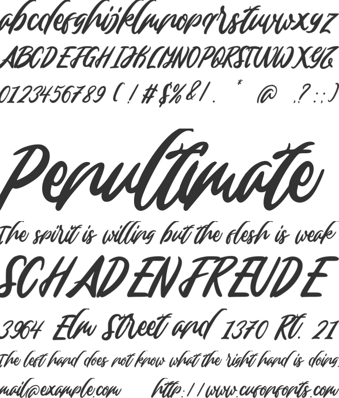 Edinburg font preview